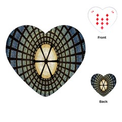 Stained Glass Colorful Glass Playing Cards (heart)  by Nexatart