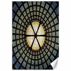 Stained Glass Colorful Glass Canvas 12  X 18   by Nexatart