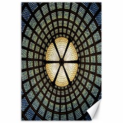 Stained Glass Colorful Glass Canvas 20  X 30   by Nexatart