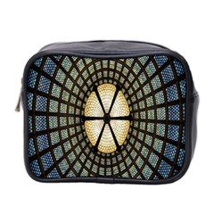 Stained Glass Colorful Glass Mini Toiletries Bag 2-side by Nexatart