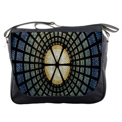 Stained Glass Colorful Glass Messenger Bags by Nexatart