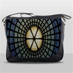 Stained Glass Colorful Glass Messenger Bags Front