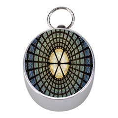 Stained Glass Colorful Glass Mini Silver Compasses by Nexatart