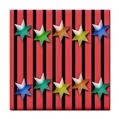 Star Christmas Greeting Tile Coasters by Nexatart