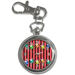 Star Christmas Greeting Key Chain Watches by Nexatart