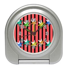 Star Christmas Greeting Travel Alarm Clocks by Nexatart