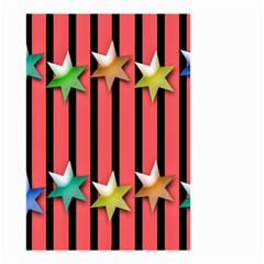 Star Christmas Greeting Small Garden Flag (two Sides) by Nexatart