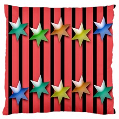 Star Christmas Greeting Standard Flano Cushion Case (one Side) by Nexatart