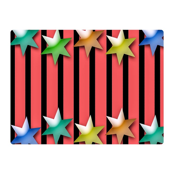 Star Christmas Greeting Double Sided Flano Blanket (Mini) 