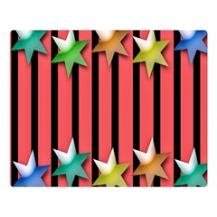 Star Christmas Greeting Double Sided Flano Blanket (large)  by Nexatart