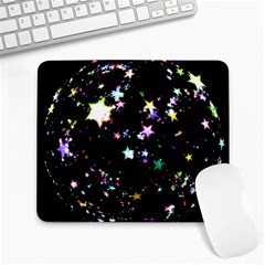 Star Ball About Pile Christmas Large Mousepads by Nexatart