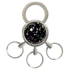 Star Ball About Pile Christmas 3-ring Key Chains by Nexatart