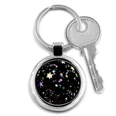 Star Ball About Pile Christmas Key Chains (round)  by Nexatart