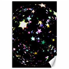 Star Ball About Pile Christmas Canvas 24  X 36  by Nexatart