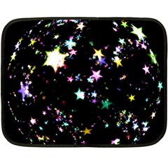 Star Ball About Pile Christmas Fleece Blanket (mini) by Nexatart