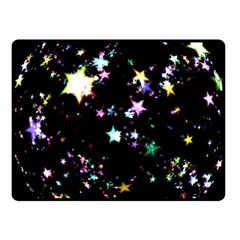 Star Ball About Pile Christmas Fleece Blanket (small) by Nexatart