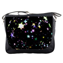 Star Ball About Pile Christmas Messenger Bags by Nexatart