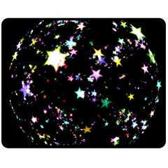 Star Ball About Pile Christmas Double Sided Fleece Blanket (medium)  by Nexatart