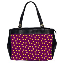 Star Christmas Red Yellow Office Handbags (2 Sides)  by Nexatart