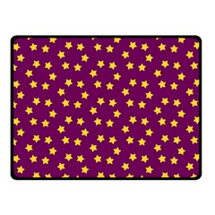 Star Christmas Red Yellow Fleece Blanket (small) by Nexatart