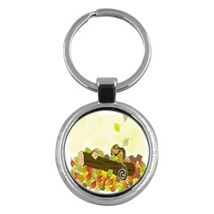 Squirrel Key Chains (round)  by Nexatart