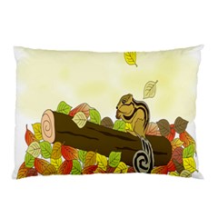 Squirrel Pillow Case (two Sides) by Nexatart