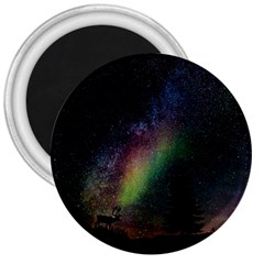 Starry Sky Galaxy Star Milky Way 3  Magnets by Nexatart