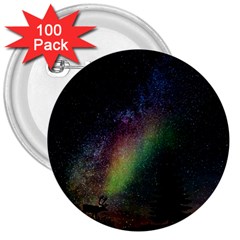 Starry Sky Galaxy Star Milky Way 3  Buttons (100 Pack)  by Nexatart