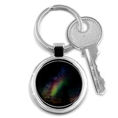 Starry Sky Galaxy Star Milky Way Key Chains (round)  by Nexatart