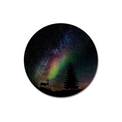 Starry Sky Galaxy Star Milky Way Magnet 3  (round)