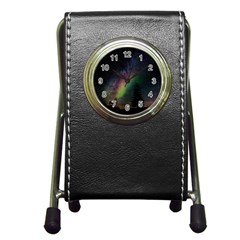 Starry Sky Galaxy Star Milky Way Pen Holder Desk Clocks by Nexatart