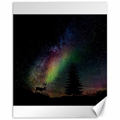 Starry Sky Galaxy Star Milky Way Canvas 11  X 14   by Nexatart