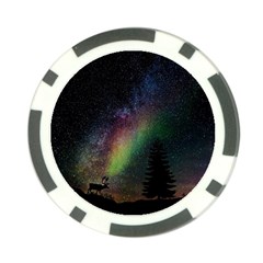 Starry Sky Galaxy Star Milky Way Poker Chip Card Guard by Nexatart