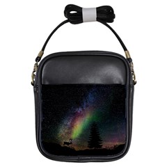 Starry Sky Galaxy Star Milky Way Girls Sling Bags