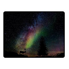 Starry Sky Galaxy Star Milky Way Fleece Blanket (small) by Nexatart