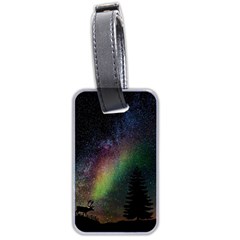 Starry Sky Galaxy Star Milky Way Luggage Tags (two Sides) by Nexatart