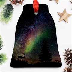 Starry Sky Galaxy Star Milky Way Ornament (bell) by Nexatart