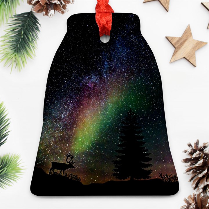 Starry Sky Galaxy Star Milky Way Ornament (Bell)