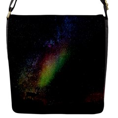 Starry Sky Galaxy Star Milky Way Flap Messenger Bag (s) by Nexatart