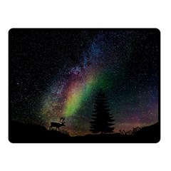 Starry Sky Galaxy Star Milky Way Double Sided Fleece Blanket (small)  by Nexatart