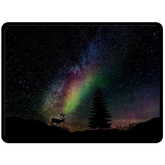 Starry Sky Galaxy Star Milky Way Double Sided Fleece Blanket (large)  by Nexatart