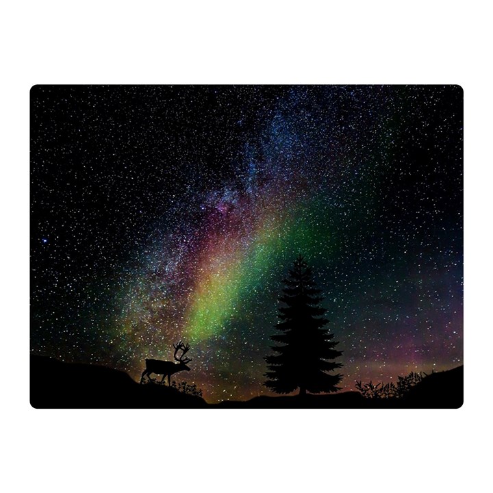 Starry Sky Galaxy Star Milky Way Double Sided Flano Blanket (Mini) 