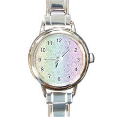 The Background Wallpaper Mosaic Round Italian Charm Watch