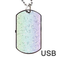 The Background Wallpaper Mosaic Dog Tag Usb Flash (two Sides) by Nexatart