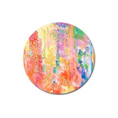 Watercolour Watercolor Paint Ink  Magnet 3  (round)