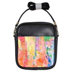 Watercolour Watercolor Paint Ink  Girls Sling Bags