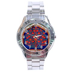 Tree Of Life Stainless Steel Analogue Watch