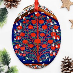 Tree Of Life Oval Filigree Ornament (two Sides) by Nexatart