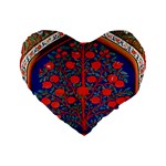 Tree Of Life Standard 16  Premium Flano Heart Shape Cushions Front