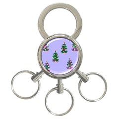 Watercolour Paint Dripping Ink  3-Ring Key Chains